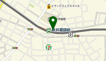 【傘シェアリング】 西武新宿線 新井薬師前駅 北口の地図画像