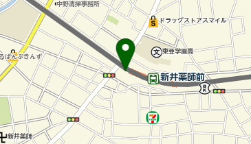 【傘シェアリング】 西武新宿線 新井薬師前駅 南口の地図画像