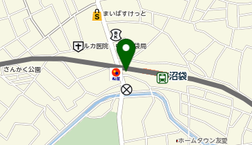 【傘シェアリング】 西武新宿線 沼袋駅 南口 (改札内)の地図画像