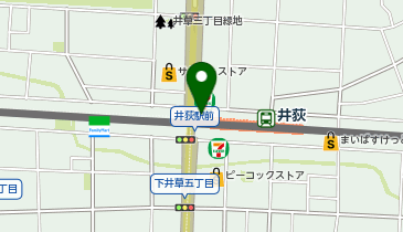 【傘シェアリング】 西武新宿線 井荻駅 北口の地図画像