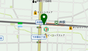 【傘シェアリング】 西武新宿線 井荻駅 南口の地図画像