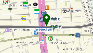 【傘シェアリング】 阪急京都本線 南方駅 きた西改札口の地図画像