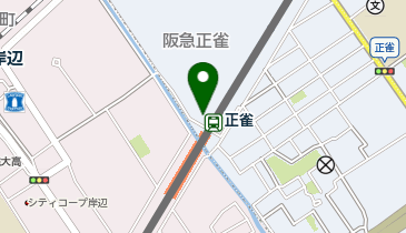 【傘シェアリング】 阪急京都本線 正雀駅 西出口方面の地図画像