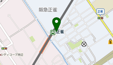 【傘シェアリング】 阪急京都本線 正雀駅 東出口方面の地図画像