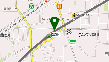 【傘シェアリング】 阪急京都本線 富田駅の地図画像