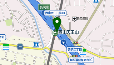 【傘シェアリング】 阪急京都本線 西山天王山駅 東改札口の地図画像