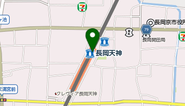 【傘シェアリング】 阪急京都本線 長岡天神駅 東出口方面の地図画像