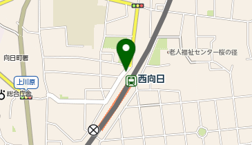 【傘シェアリング】 阪急京都本線 西向日駅 西改札口の地図画像