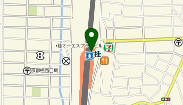 【傘シェアリング】 阪急京都本線 桂駅 改札口付近の地図画像