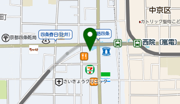 【傘シェアリング】 阪急京都本線 西院駅 西改札口の地図画像