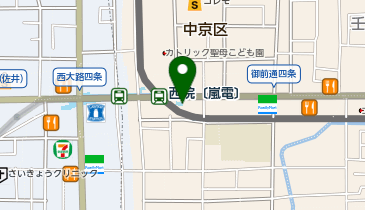【傘シェアリング】 阪急京都本線 西院駅 南改札口の地図画像