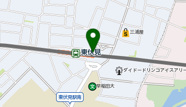 【傘シェアリング】 西武新宿線 東伏見駅 北口の地図画像