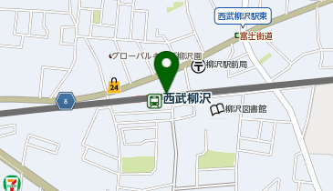 【傘シェアリング】 西武新宿線 西武柳沢駅 北口の地図画像