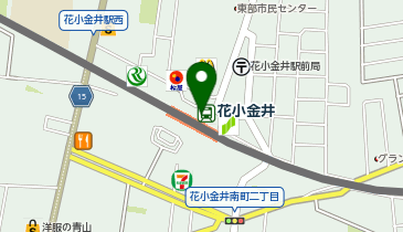 【傘シェアリング】 西武新宿線 花小金井駅 北口の地図画像