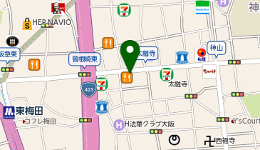 【傘シェアリング】 東梅田パークビルの地図画像