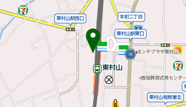 【傘シェアリング】 西武新宿線 東村山駅 西口の地図画像