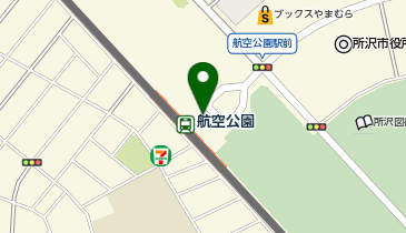 【傘シェアリング】 西武新宿線 航空公園駅 東口の地図画像