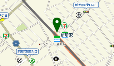 【傘シェアリング】 西武新宿線 新所沢駅 東口の地図画像