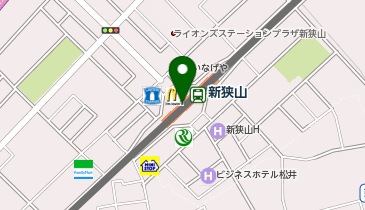 【傘シェアリング】 西武新宿線 新狭山駅の地図画像