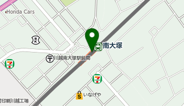 【傘シェアリング】 西武新宿線 南大塚駅 北口の地図画像