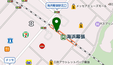 【傘シェアリング】 京葉線 海浜幕張駅 南口の地図画像