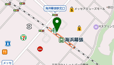 【傘シェアリング】 京葉線 海浜幕張駅 北口の地図画像