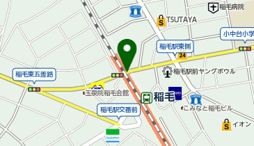 【傘シェアリング】 ペリエ稲毛 コムスクエア1の地図画像