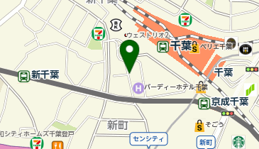 【傘シェアリング】 千葉駅ビル 第一駐車場の地図画像