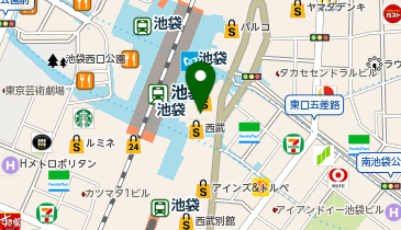 【傘シェアリング】 西武池袋線 池袋駅 西武口の地図画像