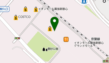 【傘シェアリング】 イオンモール幕張新都心 グランドモールの地図画像