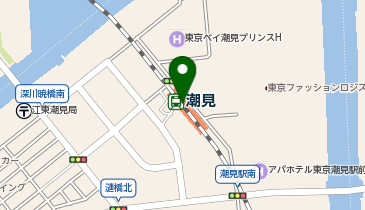 【傘シェアリング】 京葉線 潮見駅 (改札内)の地図画像