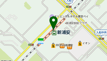 【傘シェアリング】 京葉線 新浦安駅 の地図画像