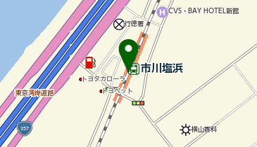 【傘シェアリング】 京葉線 市川塩浜駅の地図画像