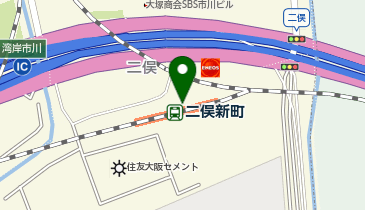 【傘シェアリング】 京葉線 二俣新町駅の地図画像