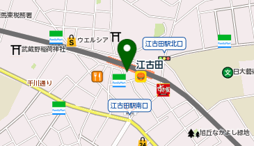 【傘シェアリング】 西武池袋線 江古田駅 南口の地図画像