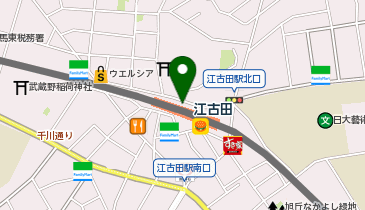 【傘シェアリング】 西武池袋線 江古田駅 北口の地図画像