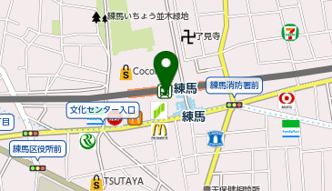 【傘シェアリング】 西武池袋線 練馬駅 中央口の地図画像