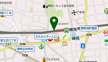 【傘シェアリング】 西武池袋線 練馬駅 西口の地図画像