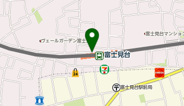 【傘シェアリング】 西武池袋線 富士見台駅 北口の地図画像