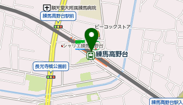 【傘シェアリング】 西武池袋線 練馬高野台駅の地図画像