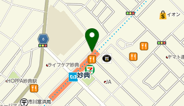 【傘シェアリング】 東京メトロ 東西線 妙典駅  北口の地図画像