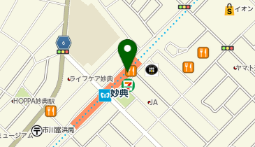 【傘シェアリング】 東京メトロ 東西線 妙典駅 (改札内)の地図画像