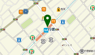 【傘シェアリング】 東京メトロ 東西線 行徳駅 北口の地図画像