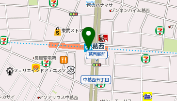 【傘シェアリング】 東京メトロ 東西線 葛西駅 南口の地図画像