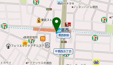【傘シェアリング】 東京メトロ 東西線 葛西駅 西口方面 ATM付近の地図画像