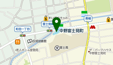 【傘シェアリング】 東京メトロ 丸ノ内線 中野富士見町駅の地図画像