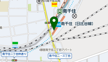 【傘シェアリング】 東京メトロ 日比谷線 南千住駅 南口の地図画像