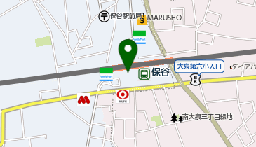 【傘シェアリング】 西武池袋線 保谷駅 南口の地図画像