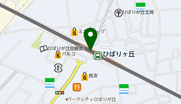 【傘シェアリング】 西武池袋線 ひばりヶ丘駅 北口の地図画像