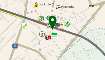 【傘シェアリング】 西武池袋線 清瀬駅 南口の地図画像